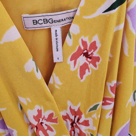 REVOLVE BCBGeneration Faux Wrap Midi Dress size S - Picture 5 of 6